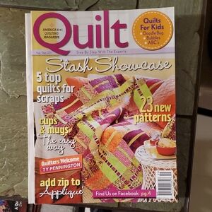 Quilt Magazine with Colorful Patterns